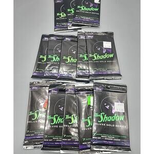 The Shadow Deluxe Gold Series Movie Trading Cards 13 Packs Price Tag Visible